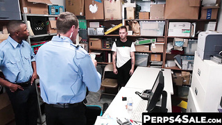 Tatted sweet perp Penetrated by a horny cop till he cums