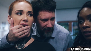 Gracie as a footstool and shows her hardcore sex