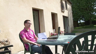 Sexy French housewife anal fucked