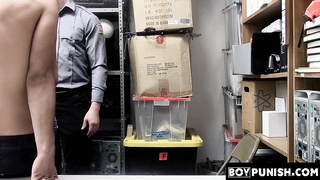 BoyPunish.com - Latino jock thief's raw, intense BBC barebacking and cumshot in a wild office threesome