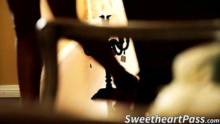 Super-hot ebony nymphs Chanell and Daisy boink rock hard in the cottage