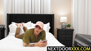 NextDoorXXX.com - Jayden Marcos taunts Ryan Jordan's butt