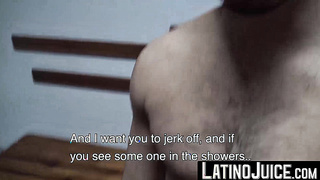 Bulky tattooed guy Licho drools my buddies shaft until he pours out jism