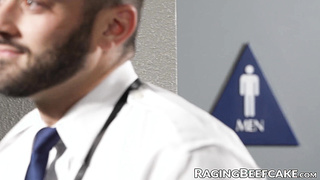 Beefy wolves Drew Valentino and Brogan sans a condom strongly