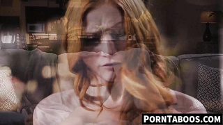 PornTaboos.com - Red-haired Scarlet Skies's stepbrother's good-sized jizz-shotgun labia demolition