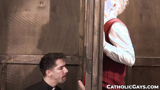 Even the angels cannot stop me from tearing up altar boy Dex Devalls rump