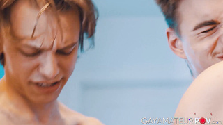 Cops Leo Louis and Alex Mecum pounds jaw-dropping Lev Ivankov during a palace search