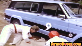 RetroDudes.com - Retro bandits nude drill outdoors and dump fat fountain