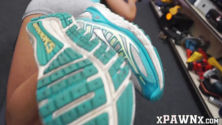 Small honey ravages in pawnshop after showing a exercise