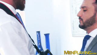 Bearded otter Kike Gil bj's firm manhood from fancy otter