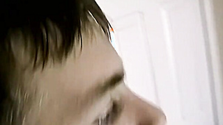 Immense dicked young Yankee receives deep throat and drains off