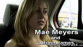 Sweet Mae Mayers takes a monster bone fully inwards