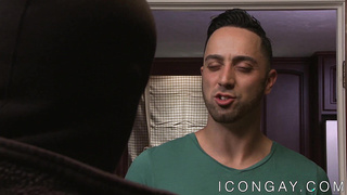 Burglar anally boinked and asshole licked by macho stranger