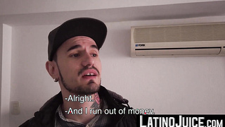 Super-naughty fellow Gael grips tattooed Kendros gigantic pecker and tongues it like dessert