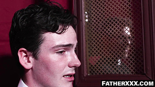 FatherXXX.com - Bishop's confession turns into a wild holy screw jamboree