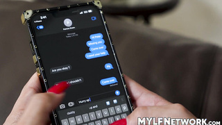 Beefy delivery dude Peter Green was coaxed by cougar Sandy Love to penetrate her cream-colored vulva