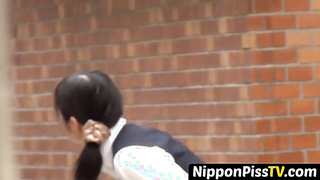 NipponPissTV.com - Asian [censored] filmed pissing herself in public openly