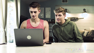 Jock stepuncle Dale Savage humps twunks Wank Bailey and Trevor Harris moist butts