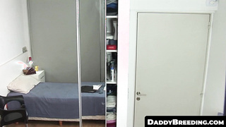 DaddyBreeding.com - Fine looking twunk humps with deviant mature minister until he shivers