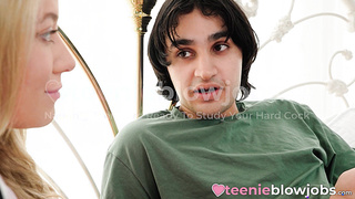 Blondie honey Sea Lynn drinking my manhood to empty my scrotum of spunk