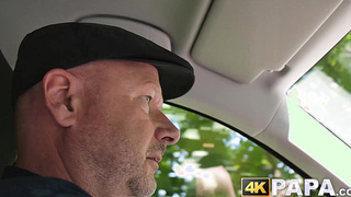 Cuckold super-bitch Ariela Donova porks an elderly mans chisel in the camper