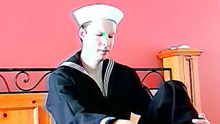 Youngster Enrique deep-throating Jeff Whites pecker until it sploogs jizm