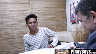 PinoyBoys.com - Oriental lad wedging his elder boyfriends greedy booty frantically