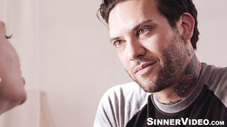 Ginger-haired Lacy Lennon obeys muddy oral in a wild hump sesh with bro Petite Mitts