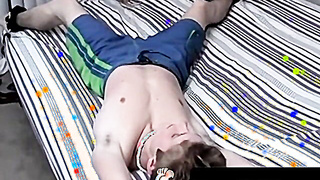 ToesXXX.com - Pallid youngster paramours Ian and Elijah's SADISM & MASOCHISM kittle have fun and butt sex