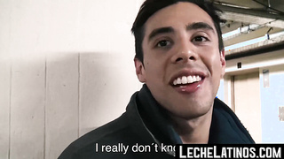 LecheLatinos.com - Heterosexual latino man takes money and turns batty boy instantaneously