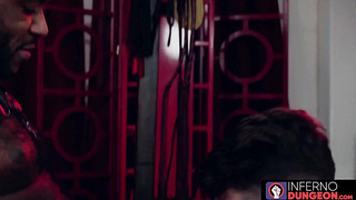 InfernoDungeon.com - Micha Martinez stretches broad for Devin Franco's deep going knuckle deep