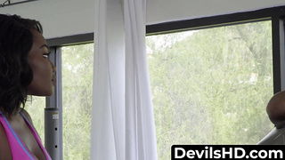 Ebony queen pulverizes firm with her sport teacher with passion