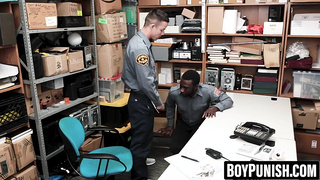 BoyPunish.com - Black cop's lust for youngster's white,uncircumcised pipe