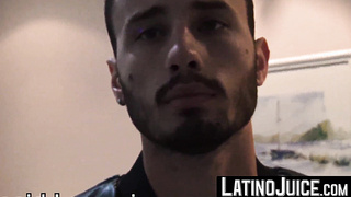 Furry bearded fellow Guerro agrees to taste my salty manstick for cash