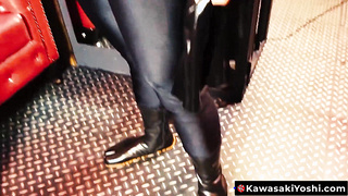 KawasakiYoshi.com - Latex suit flawless for servant Asian bottom Yoshi Kawasaki