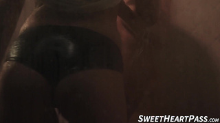 Raw and sultry tribbing by insatiable lesbos Chloe Cherry and Serene Siren