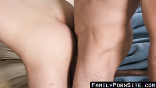 FamilyPornSite.com - Parent's family plow: keeping it wet with son