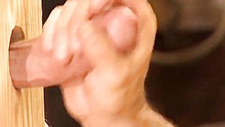 Intimidated wolf Robert Black takes choking in his throat with a perspiring undergarments