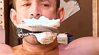 Crazy mechanic Derek da Silva proceeds to torture and shackled the hairy man