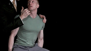 GayForSale.com - Superior draped dad mounts a slick marionette youngster sans a condom and squirts in intimate