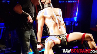 Fetish sub suffers nip taunt cockplay and penalty