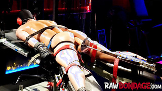 Boinking machine joy in moist restrain bondage chains for a sex-positive bear