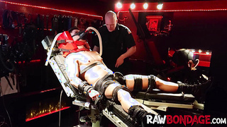 Willing slave gets into a restrain bondage and suffer anguish for elation