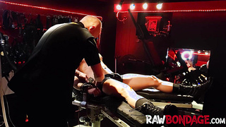 Willing slave gets into a restrain bondage and suffer anguish for elation