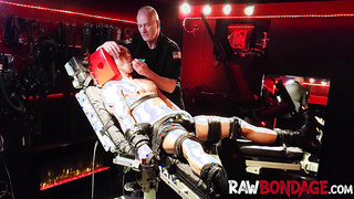 Willing slave gets into a restrain bondage and suffer anguish for elation