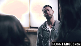 PornTaboos.com - Red-haired daughter's face sparkes with jizm in a wild fourway