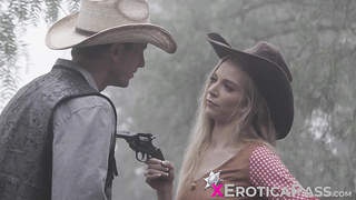 Fresh sheriff Lana Sharapova asserts her supremacy and pounds a rascal cowboy