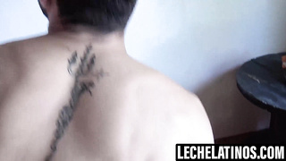 LecheLatinos.com - Angel showered by insane Jaels' jaws watering spunk