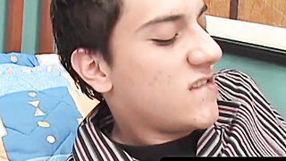 OTBXXX.com - Latino youngsters take turns ravaging each other's taut brown sphincters deep