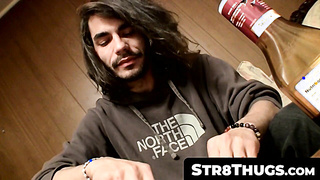 Str8Thugs.com - Excellent-looking Devin Reynolds' fur covered implement kneading and jism splattering sesh